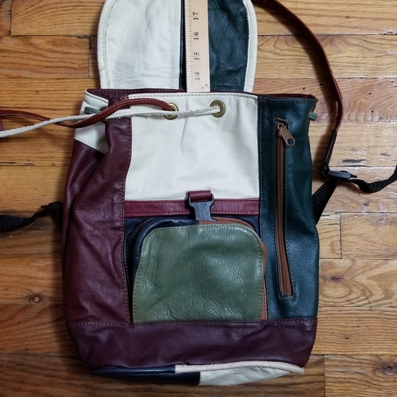 Patchwork  bookbag / backpack - Picture 7 of 8
